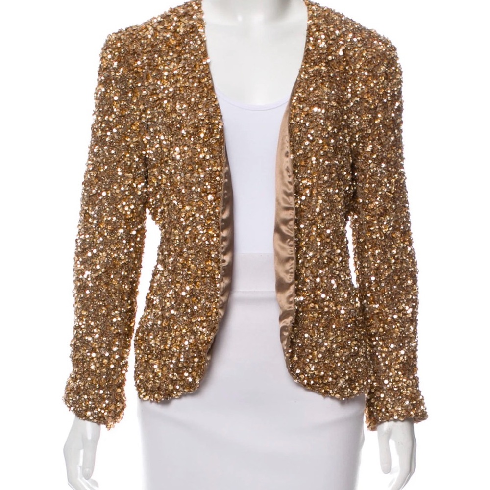 Parker Gold Sequin Blazer